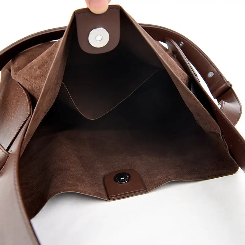 Structured Commuter Suede Tote Bag
