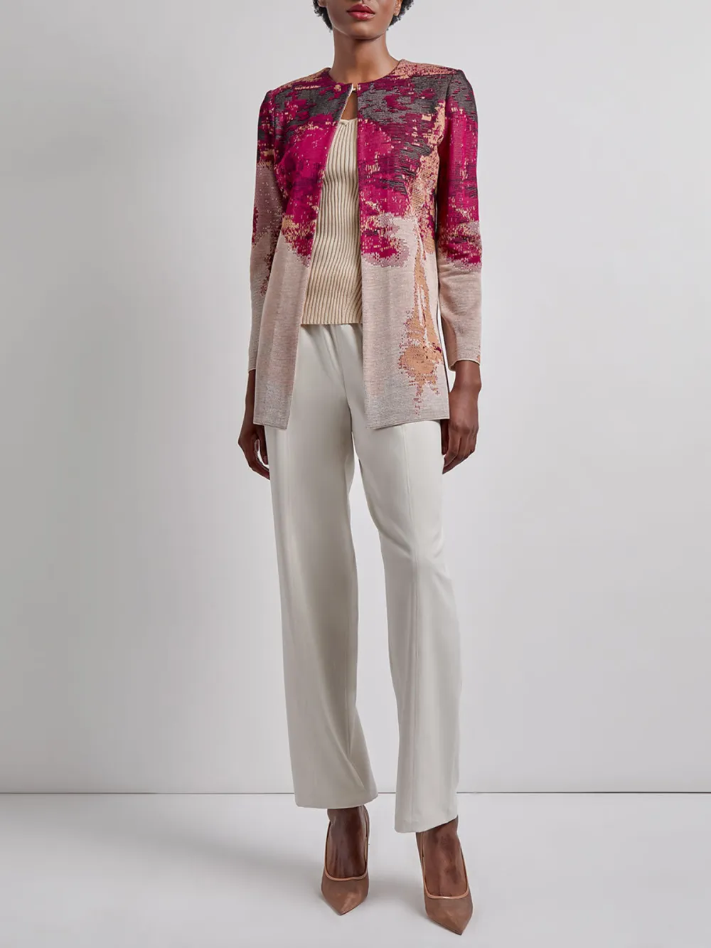 Jacquard Open Knitwear