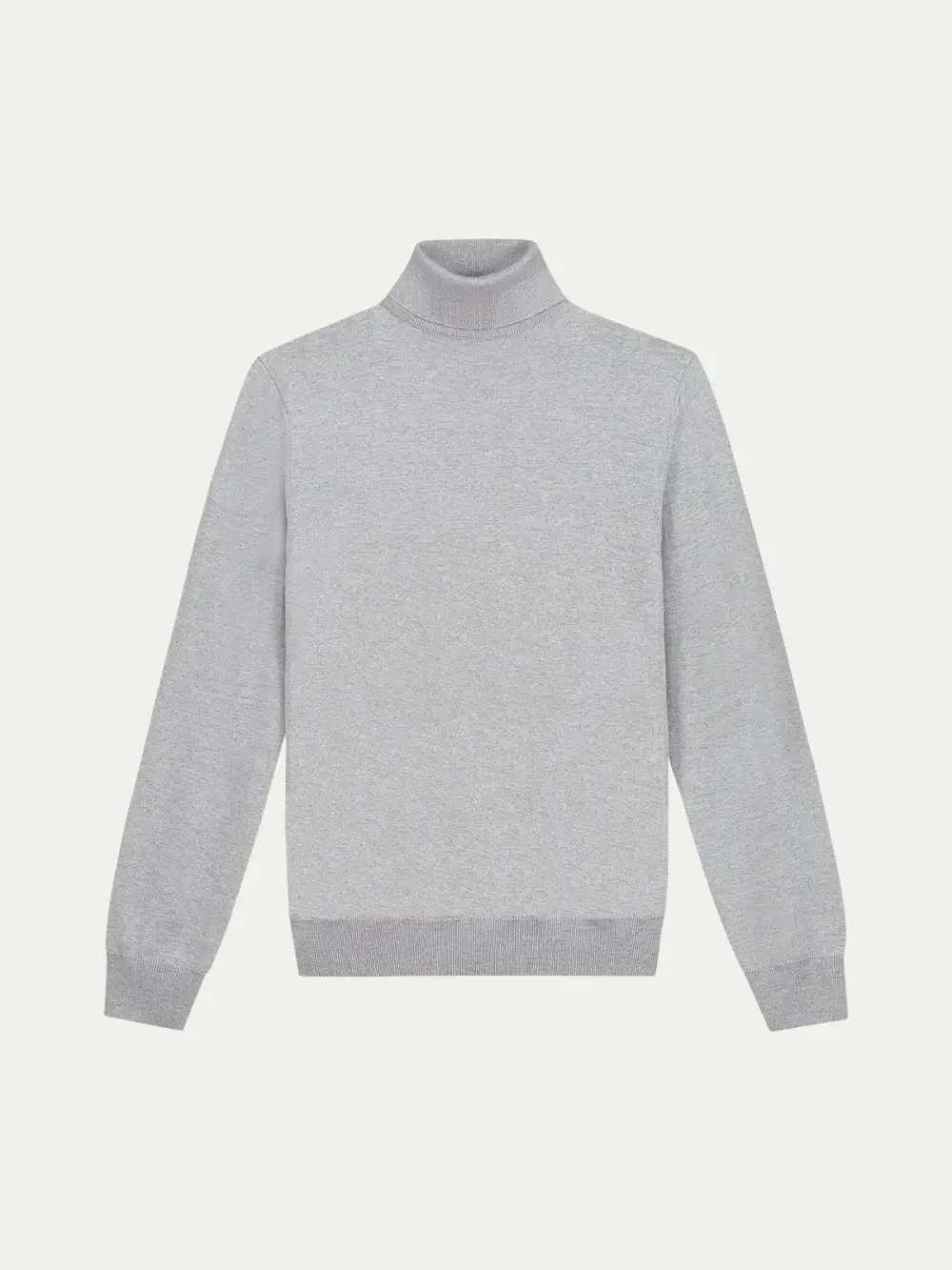 Cashmere Merino Blend Turtleneck Slim Fit Knit Construction Detail Turtleneck Sweater