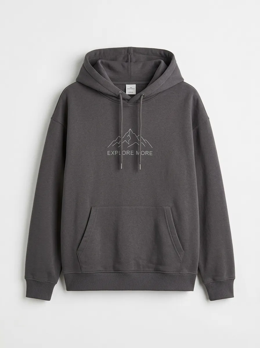 Everyday Mountain Graphic Outdoor-Inspired Design Men's Hoodie