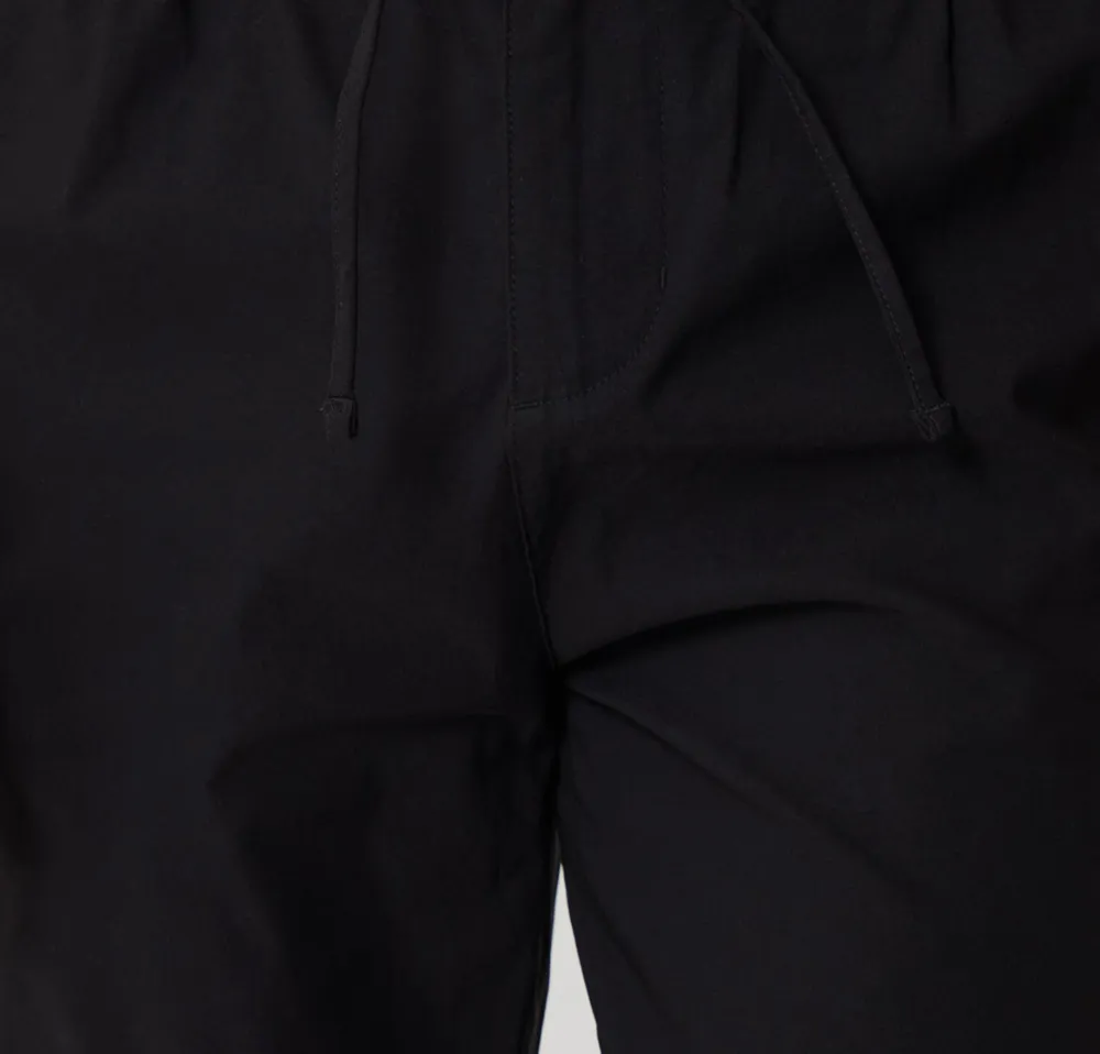 Black Slim-Fit Stretch Pants
