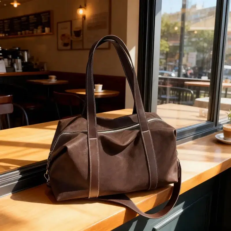 Vintage Aesthetic: Classic Suede Retro-Style Shoulder Bag