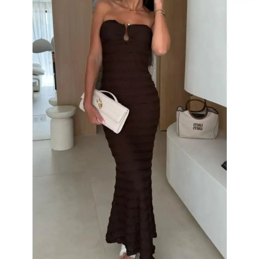 Sweetheart Neck Tube Maxi Dress