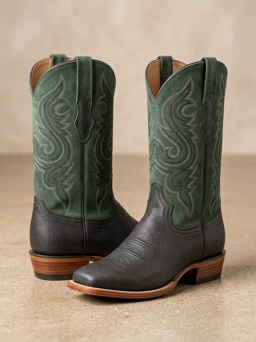 Men's Embroidered Western Boots