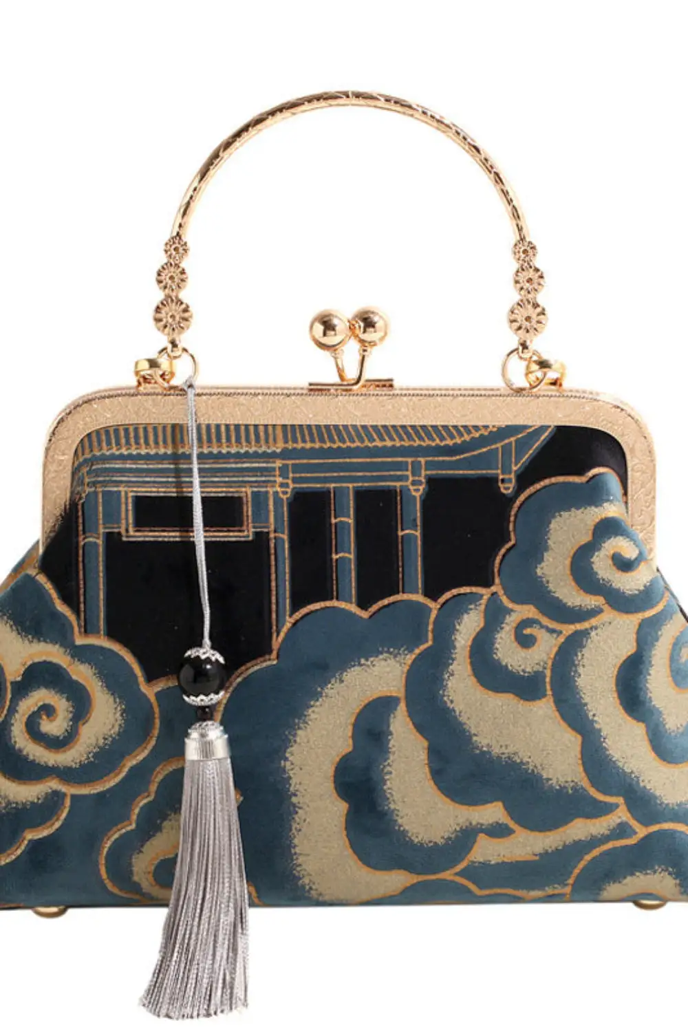 Xiangyun-Colored Polyester Handbag Horizontal Square Daily