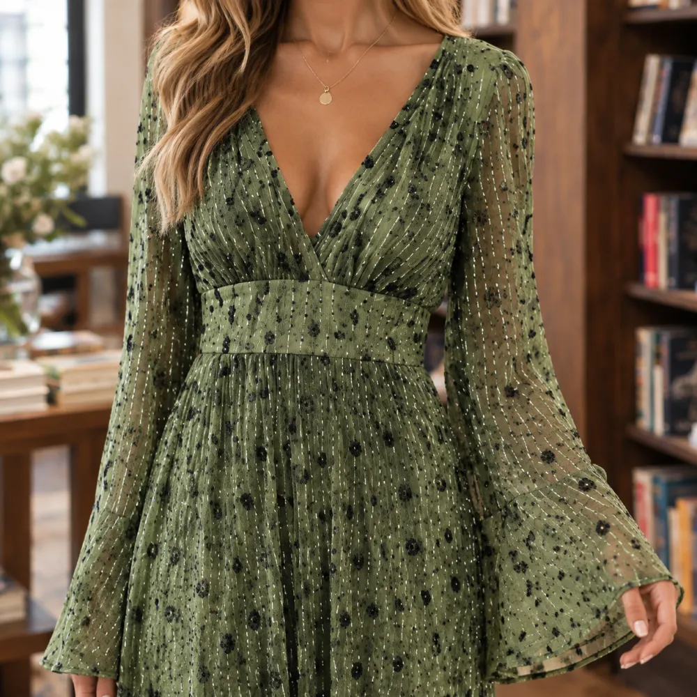 Polished Detail Refined Women's Maxi Dress