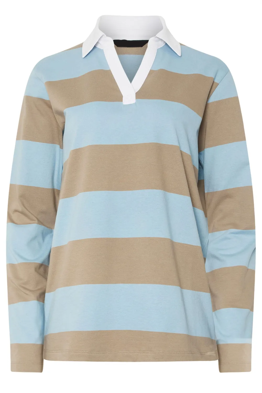 Bold Striped Hoodie With Contrasting Colors