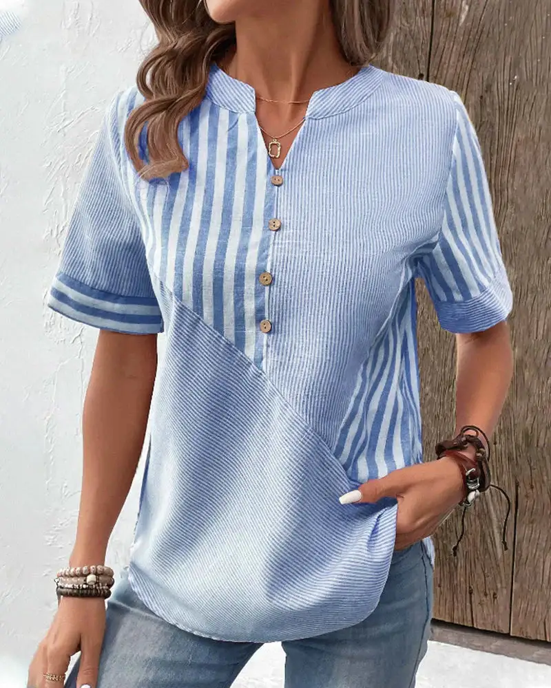 Relaxed Striped Blouse