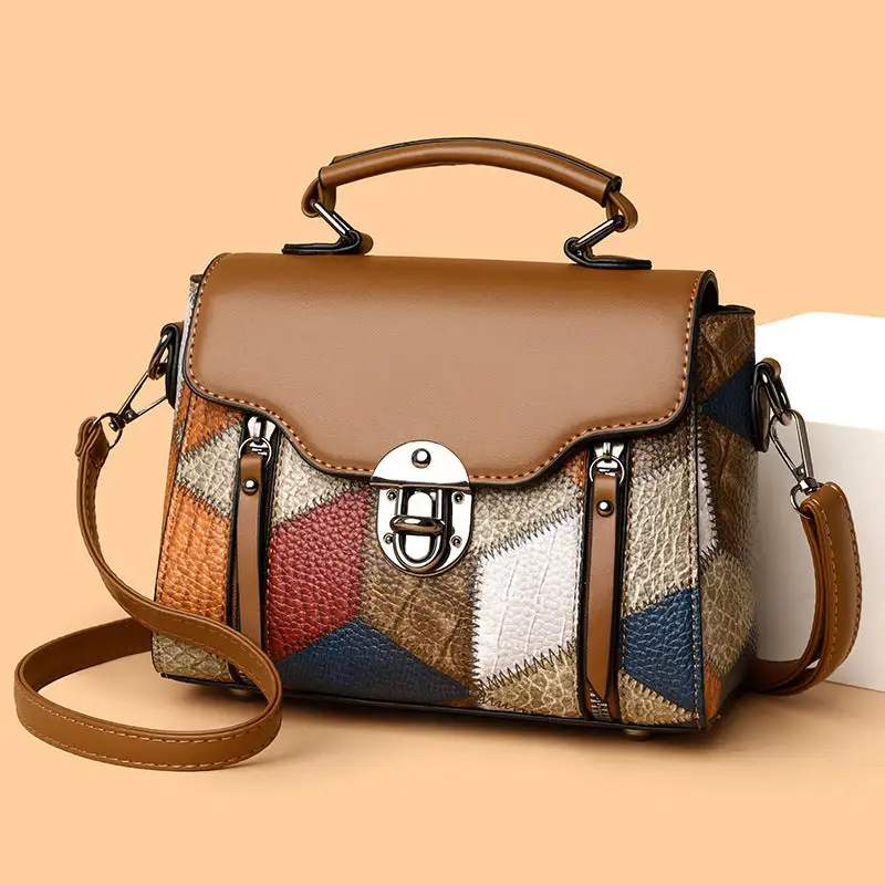 Structured Roomy Textured Crossbody Bag