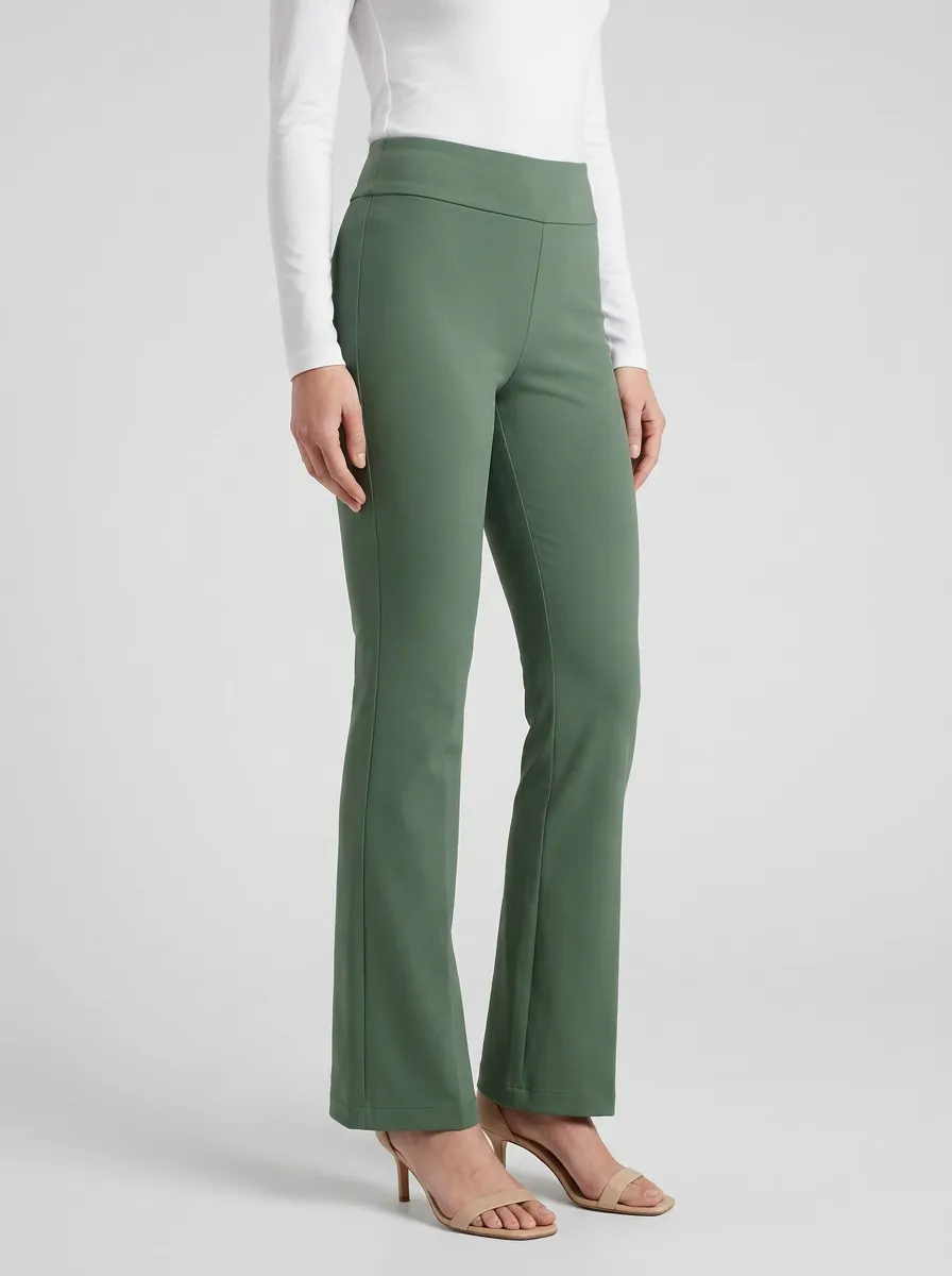 Casual-Ready High-Stretch Casual Mid-Rise Stretch Pants