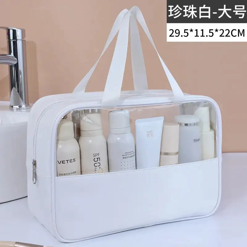 Contemporary Utility: Multifunctional Transparent Accessory Bag