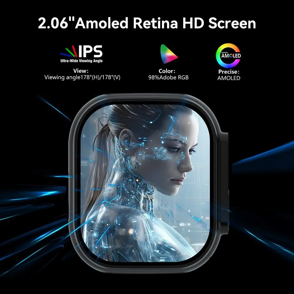 Wear smart watch ultra ai3 card 4G cellular wifi version AMOLED screen