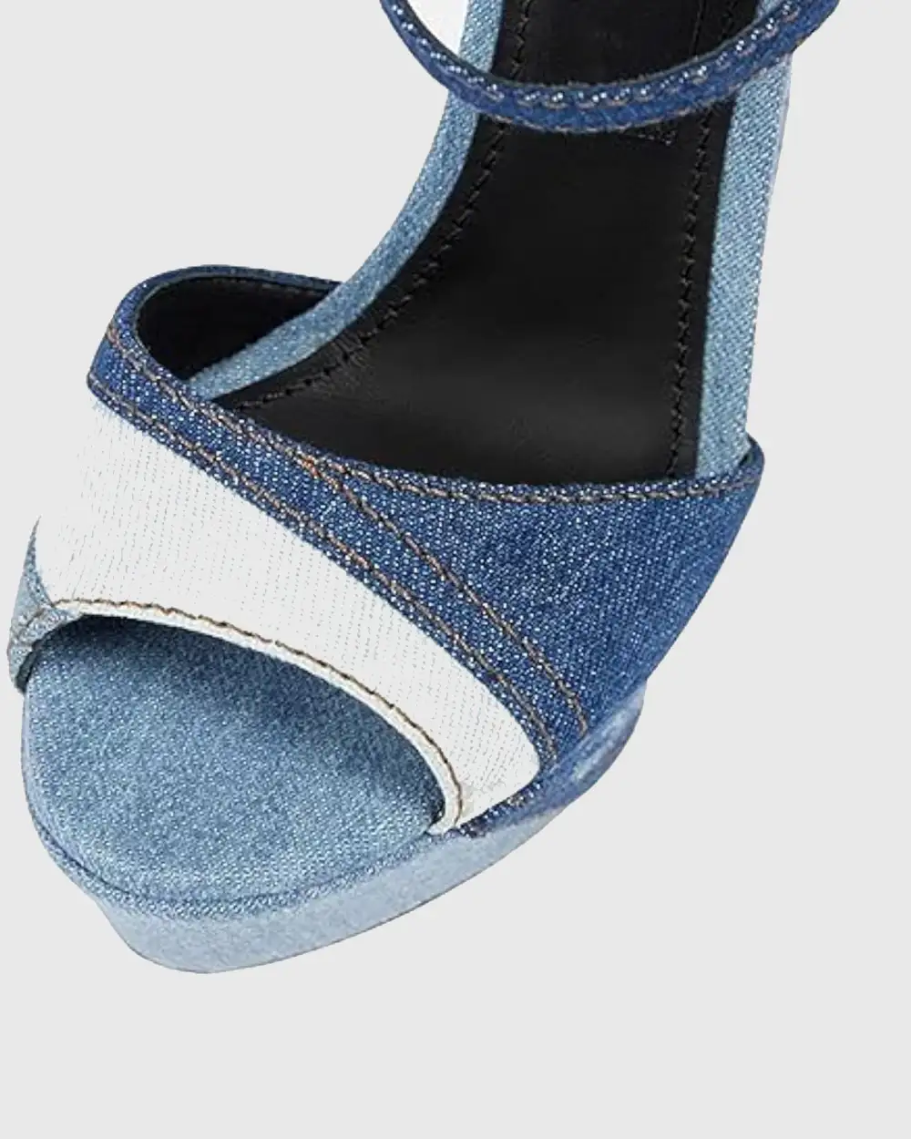 Colorblock Strap Platform Sandals