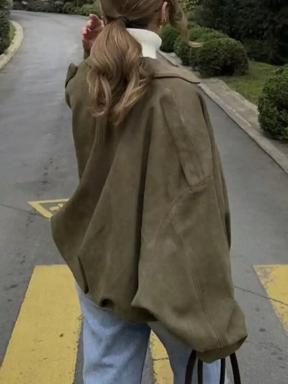 Zip Up Oversized Jacket Effortless Outfit Layer
