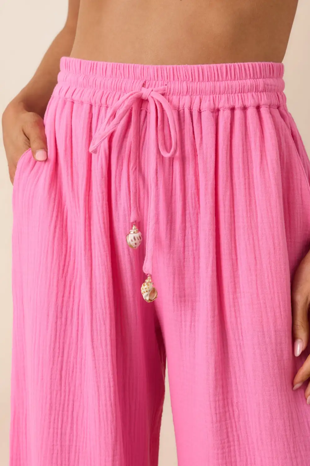 Elegant Accent Wide Leg Pants