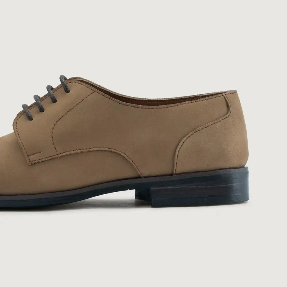 Brown Nubuck Leather Loafers