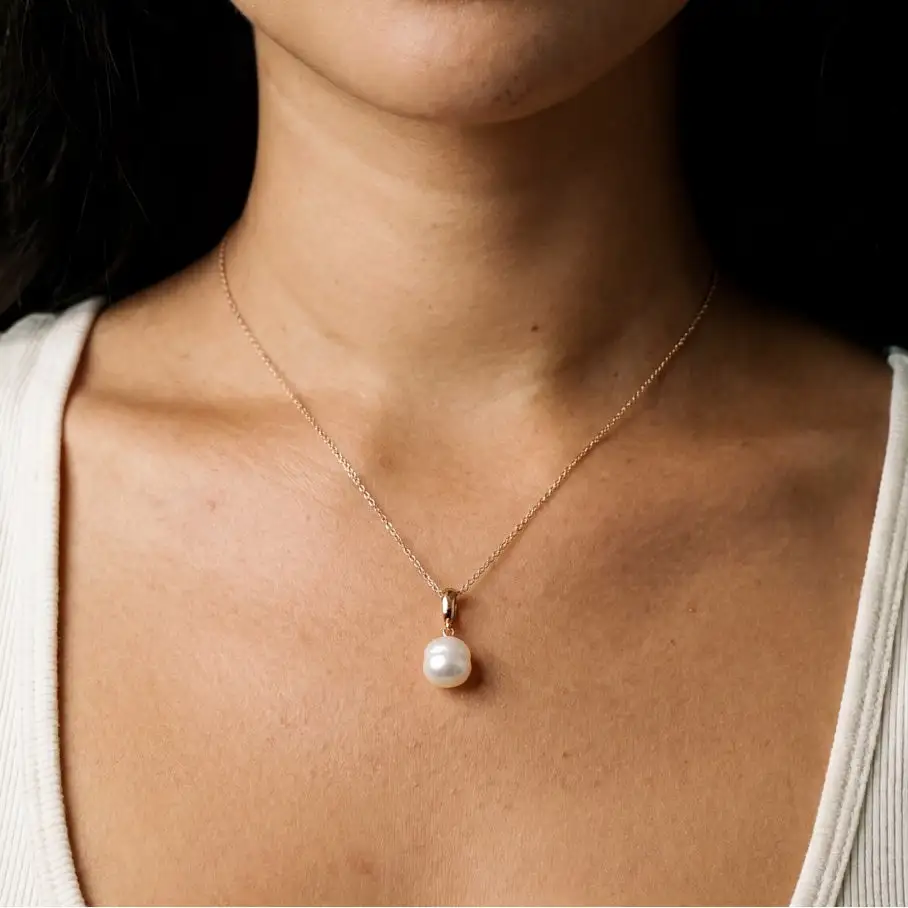 Polished South Sea Pearl Everyday Necklace