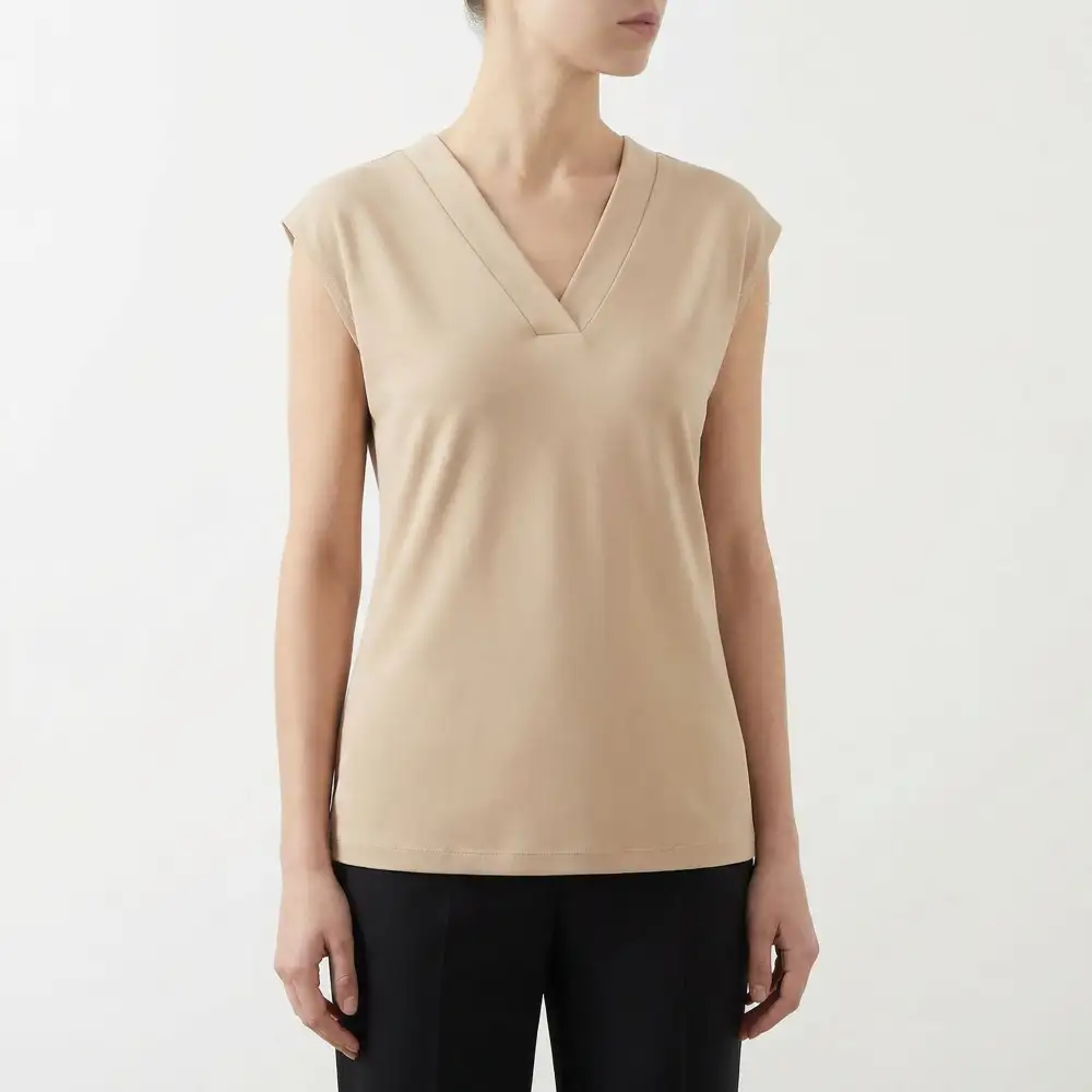  Refined V Neck Shirt