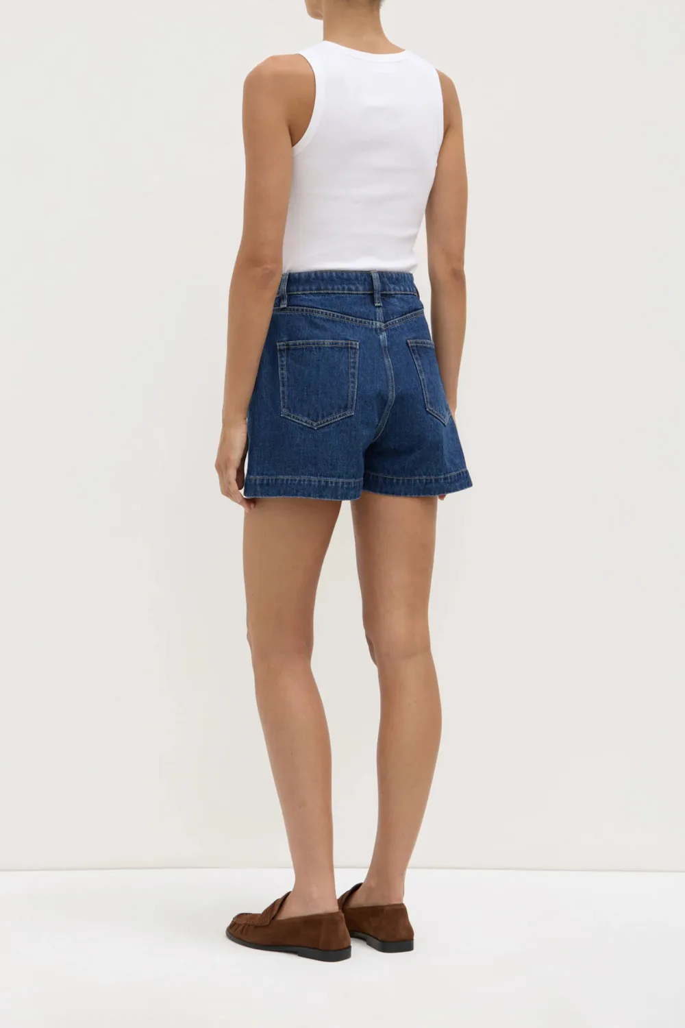 Slim Fit Denim Shorts