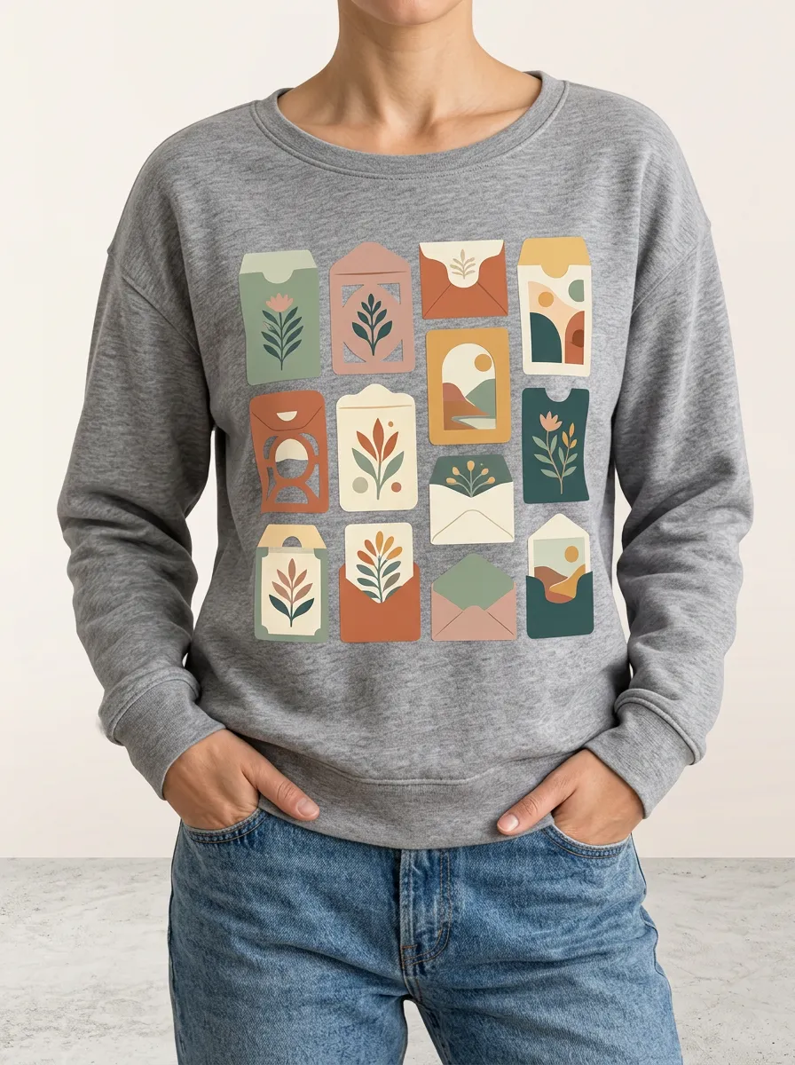 Illustrated Botanical Letter Art Women's Hoodie