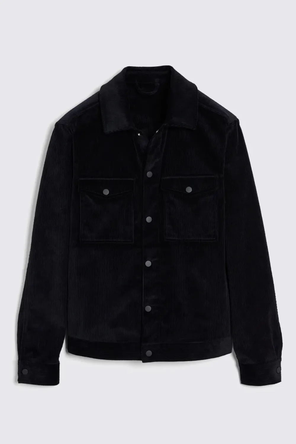 Soft Velvet Jacket In Ink