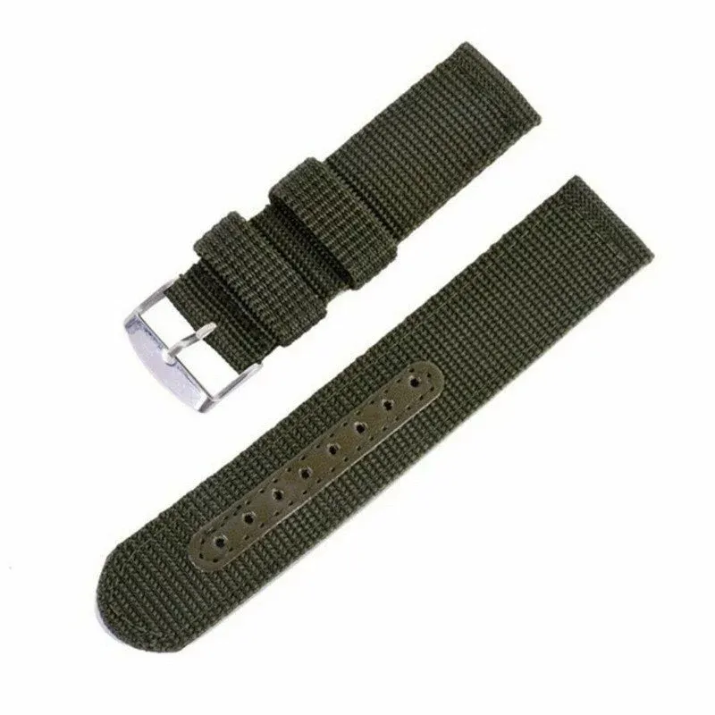 Nylon Watch Strap Replacement Band – Adjustable Woven Sport Wristband