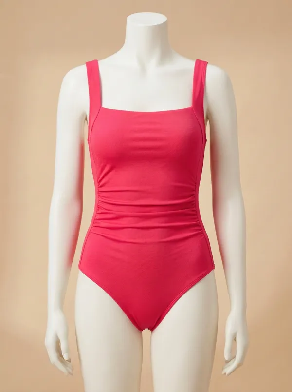 Streamlined Ruched One-Piece Swimsuit