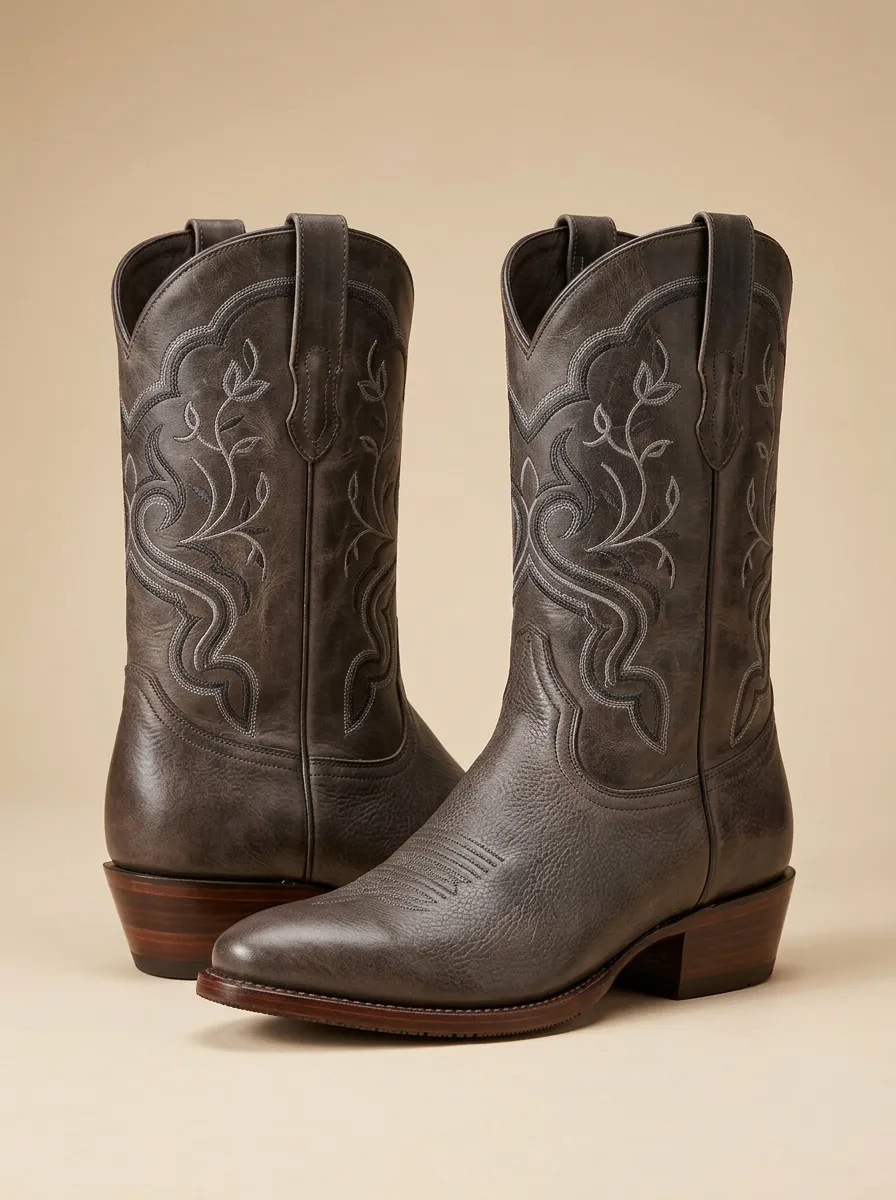 Women’s Vintage Floral Embroidery Cowgirl Boots