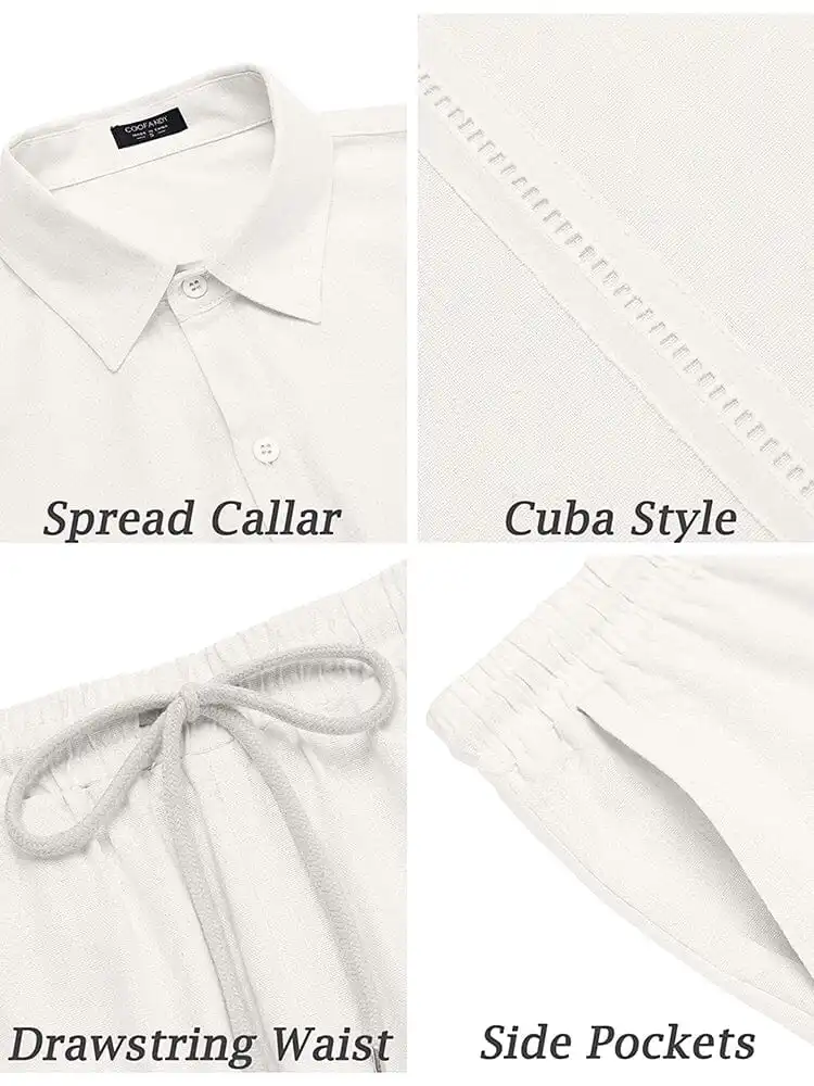 Beach Guayabera Linen Set