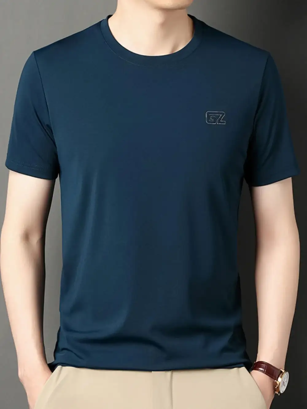 Straight Fit Crew Neck Short Sleeve Tee