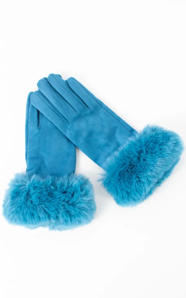 Practical Faux Outdoor Leather Women's Gloves