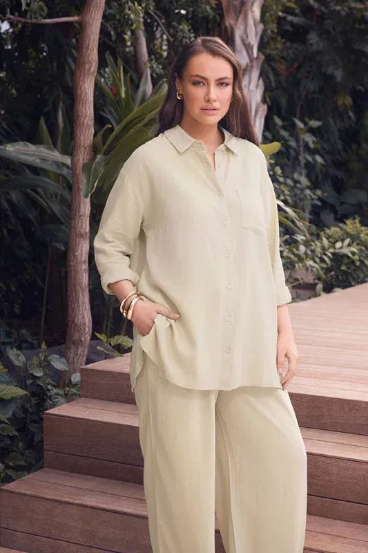 Natural Brown Premium Linen Shirt