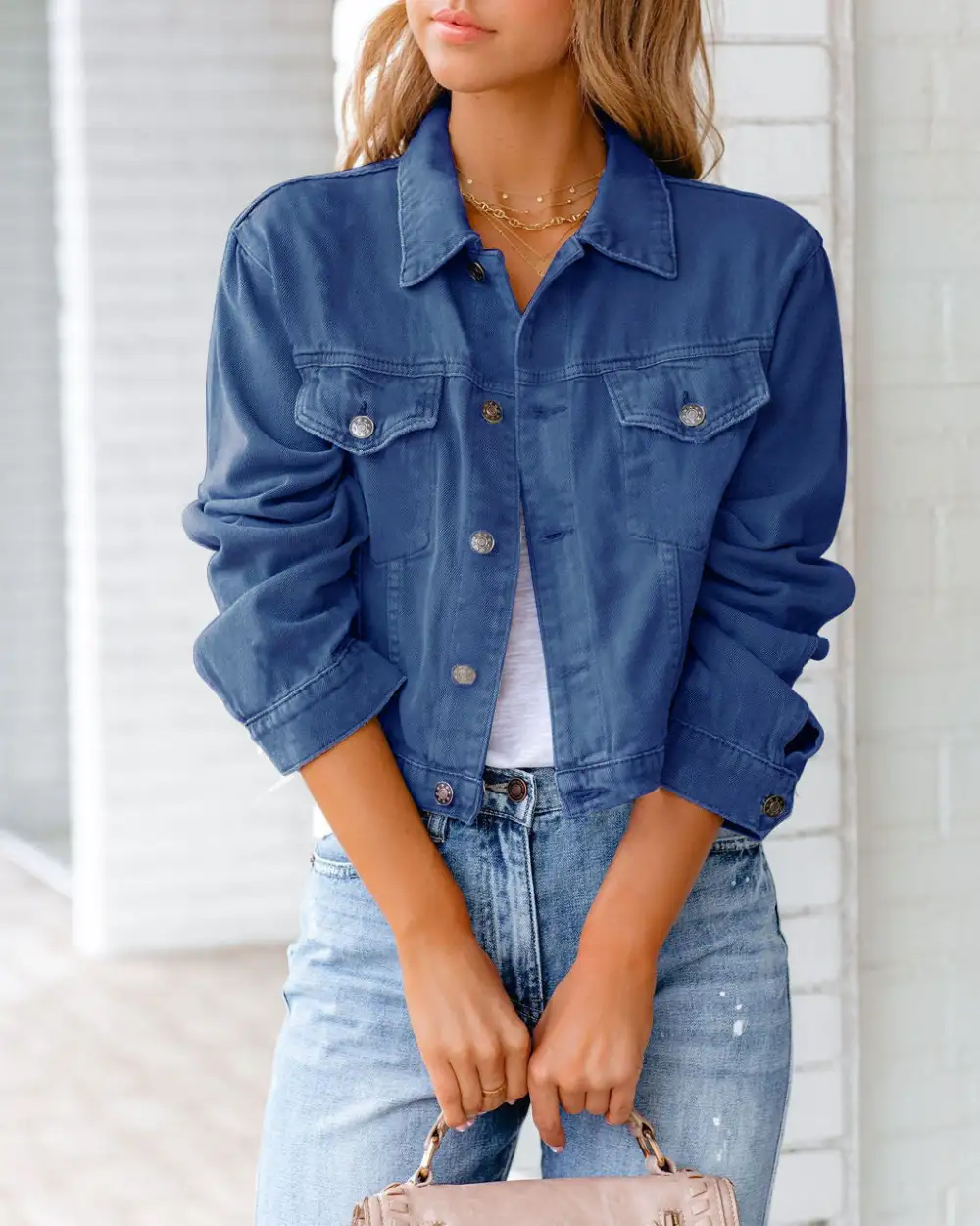 Women's Women Long Sleeve Casual Coat Denim Jacket
