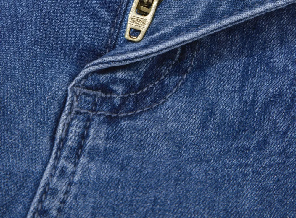 Golden Button Detail Rolled Edge Flare Leg Jeans