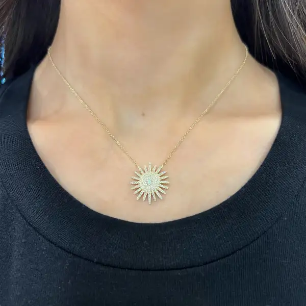 Sun Diamond Necklace
