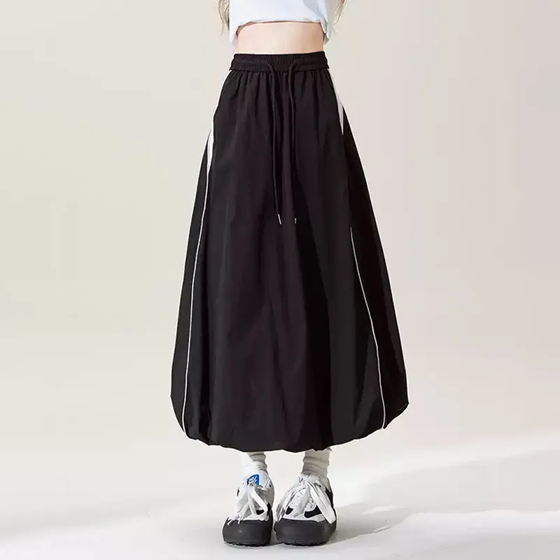 High Waist A-Line Bubble A-Line Skirt