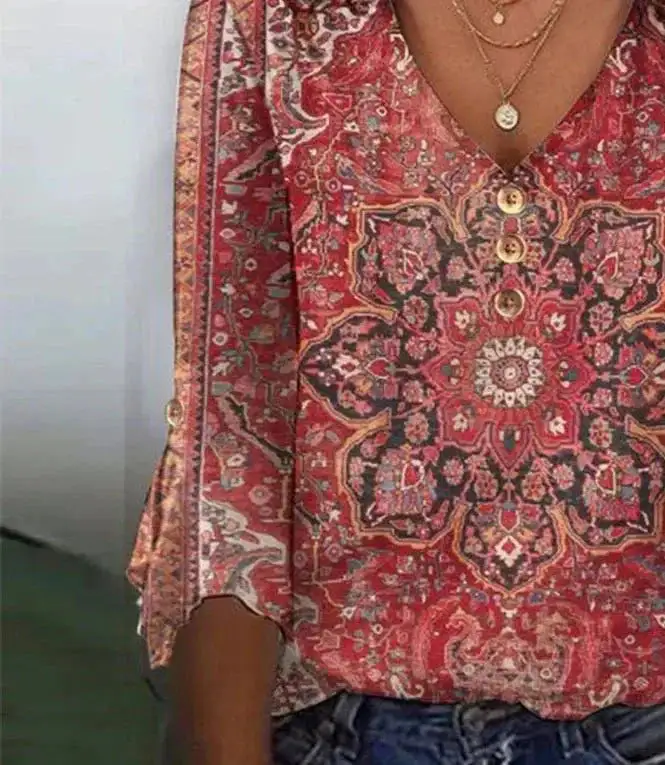 Boho Patterned Blouse