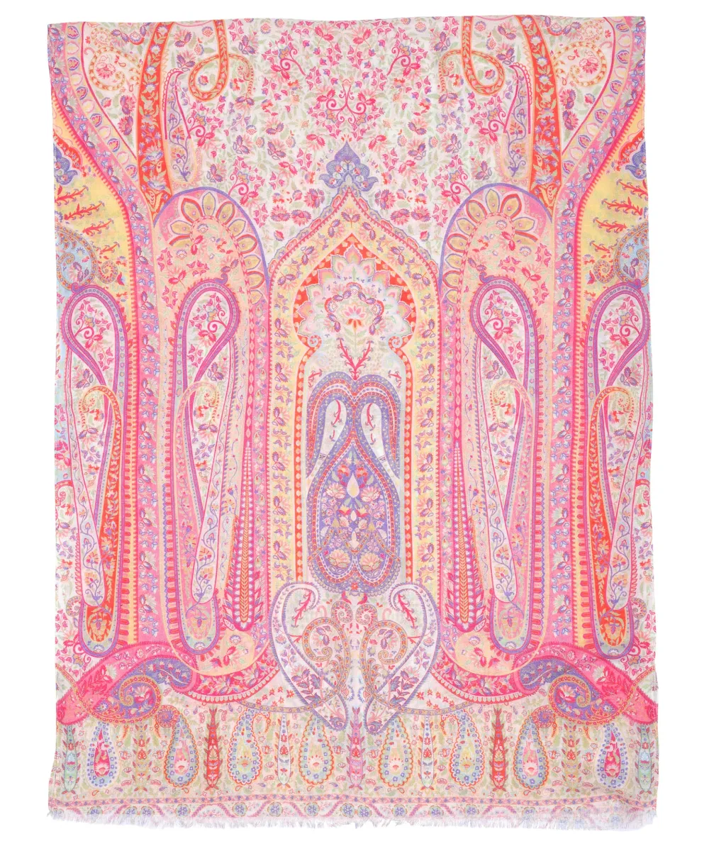 Casual Style Watercolor-Inspired Print  Wrap