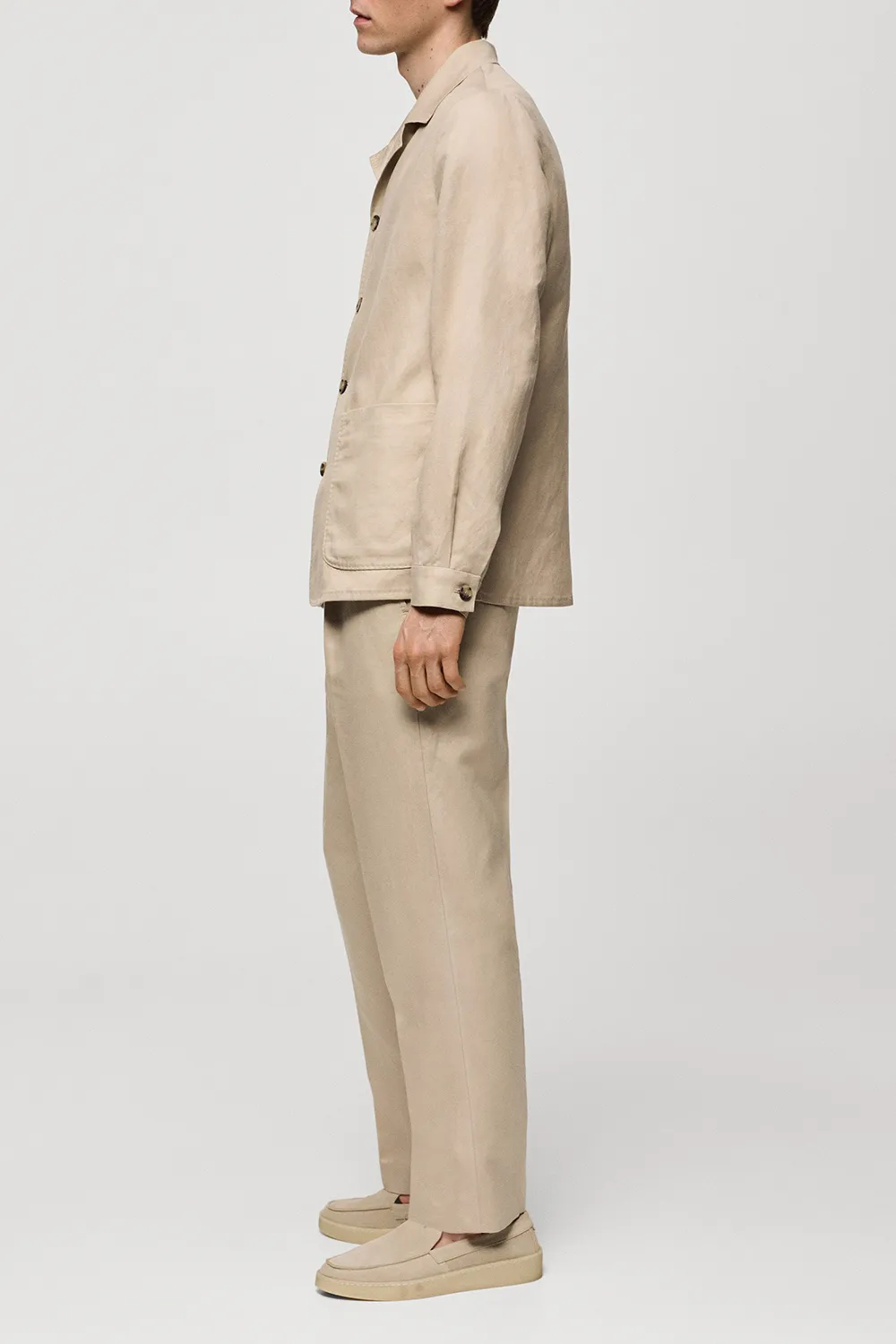 Lyocell Linen Overshirt With Pockets