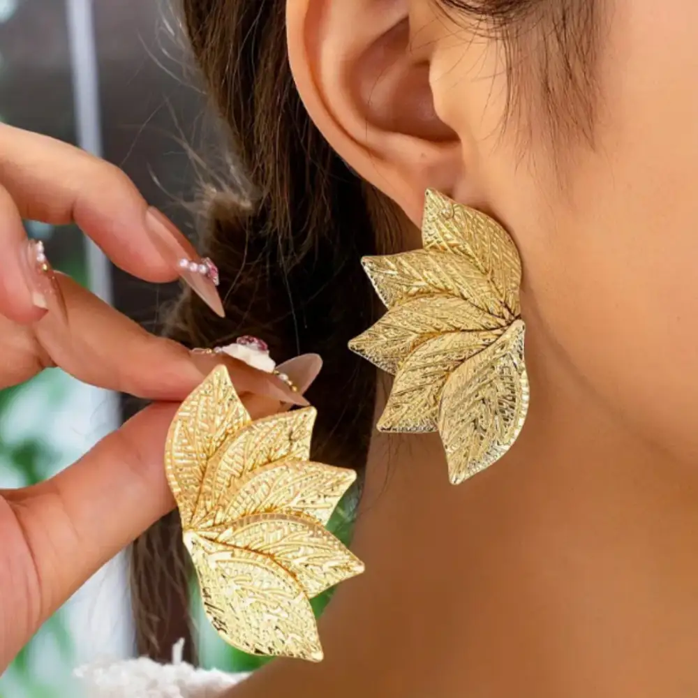 Leaf Statement Earrings