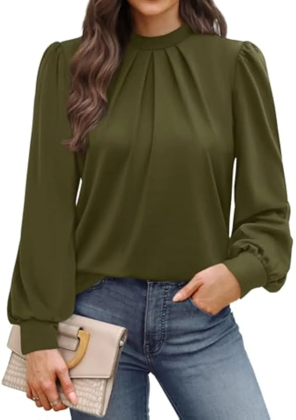 Freshly Tailored Satin Ribbed Blouse