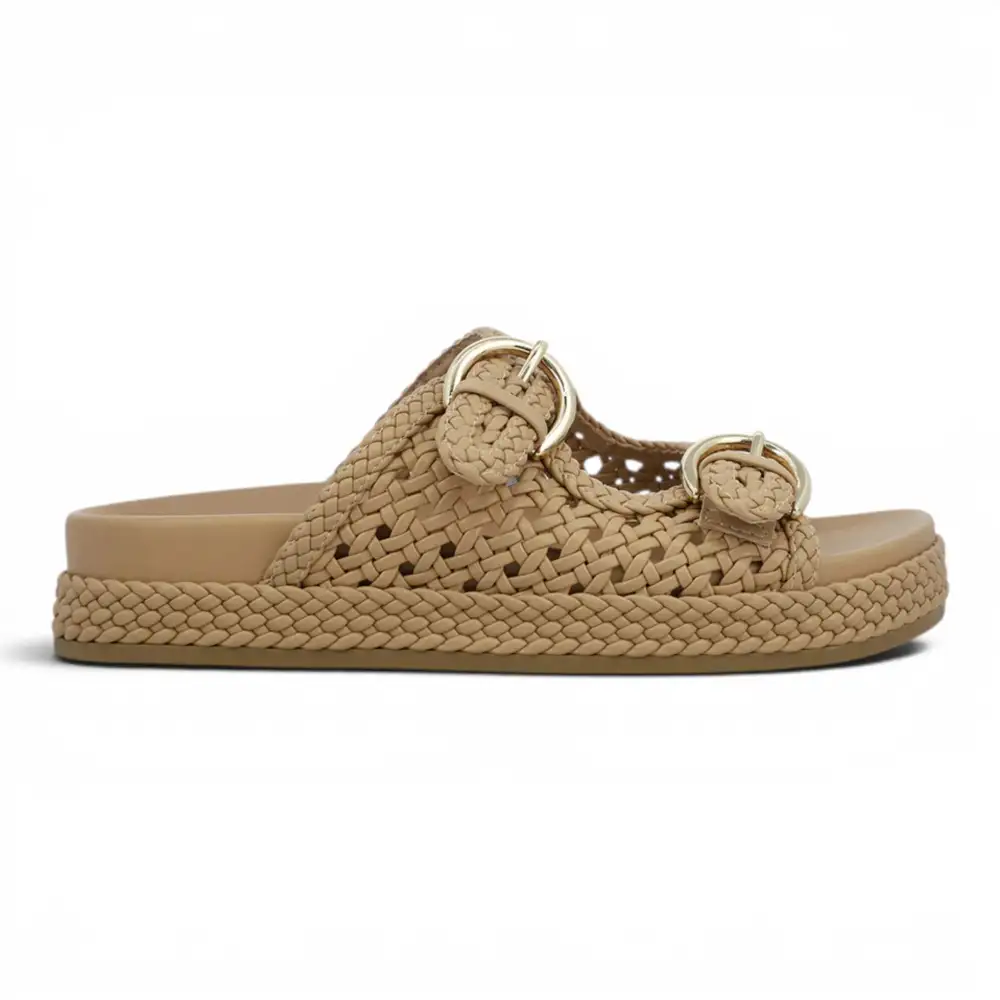 Monaco Trendy Woven Buckle Slide