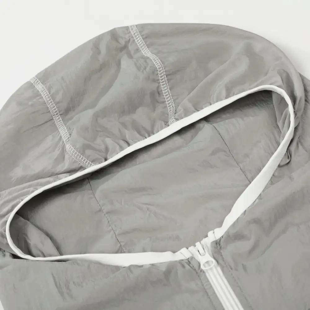 Minimal Hooded Windbreaker Jacket