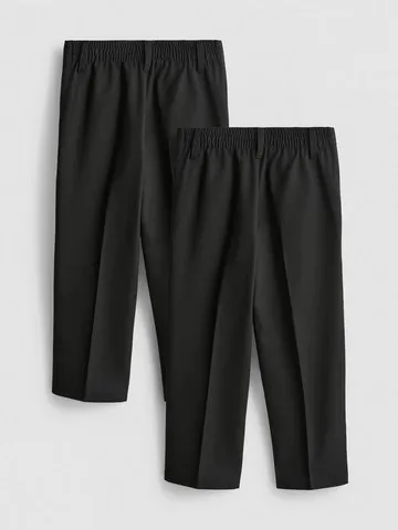 3-7yrs | 2pk Easy Iron School Trousers