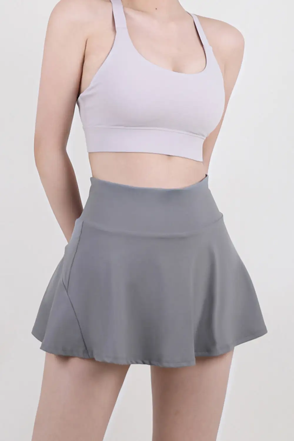 Airy Simple Pleated Skirt