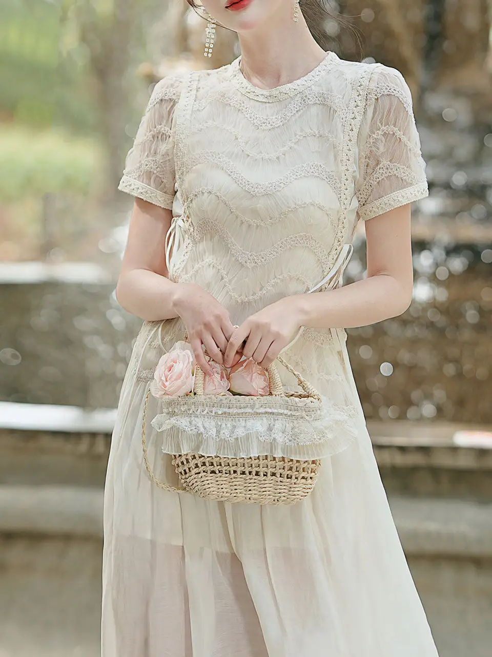 Lace Victorian Maxi Dress