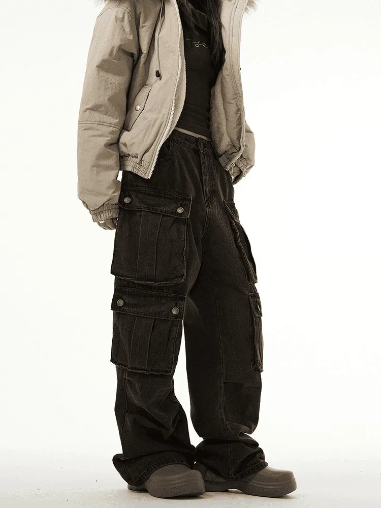 Cargo-Pocket Workwear Jeans