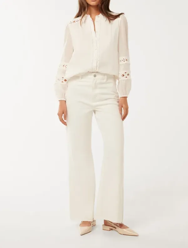 Crochet Trim Shirt