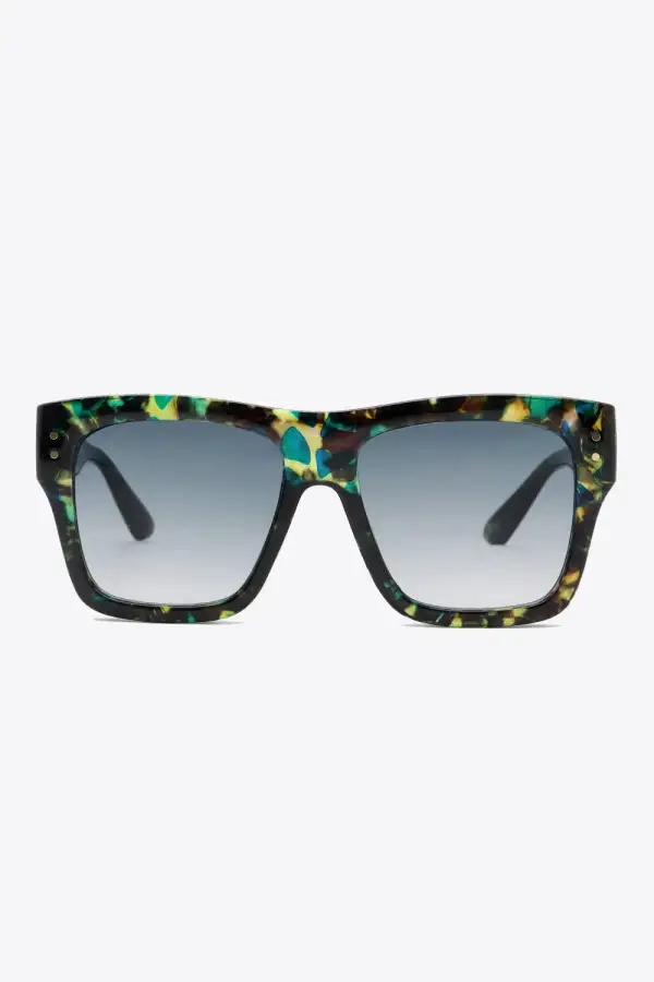 Tapered Square Frame Sunglasses