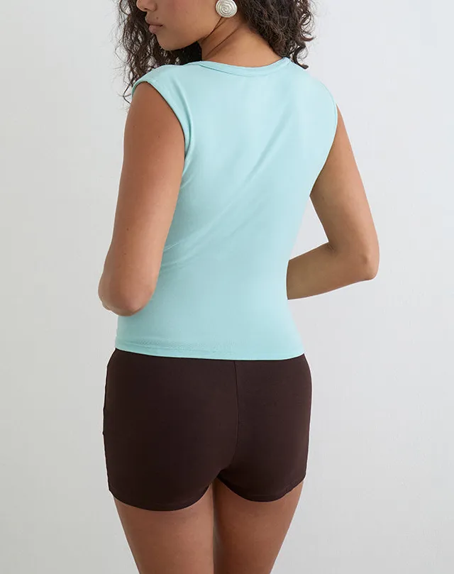 Rayon Jersey Plunge Tank Top